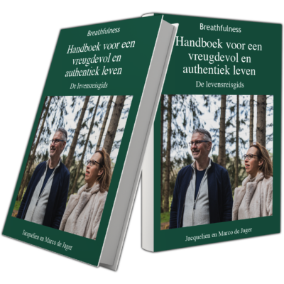 Boekomslag ‘Een Handboek voor een Vreugdevol en Authentiek Leven’ vooraan
