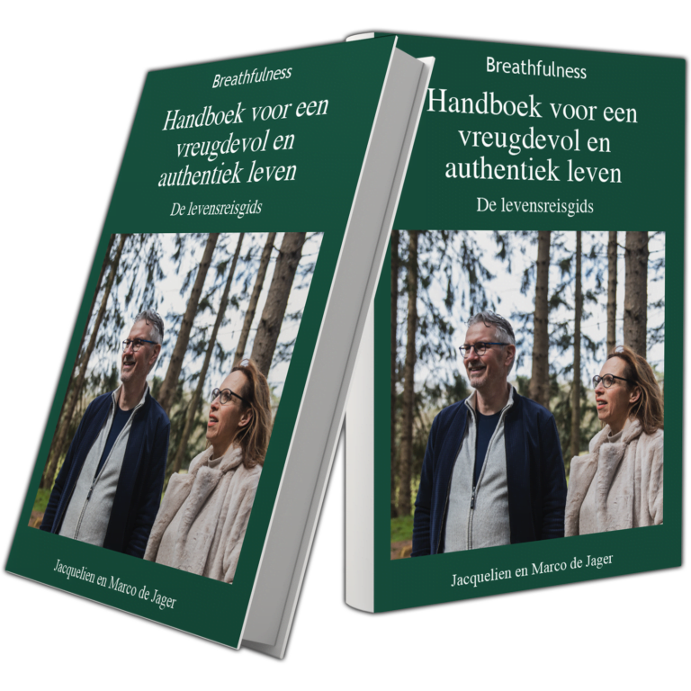 Boekomslag ‘Een Handboek voor een Vreugdevol en Authentiek Leven’ vooraan