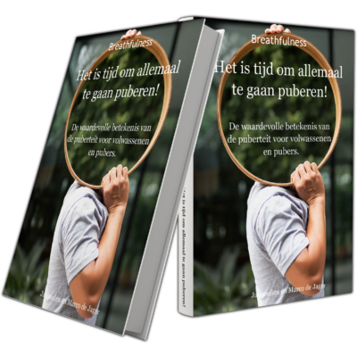 Boekomslag ‘Het is tijd om allemaal te gaan puberen’